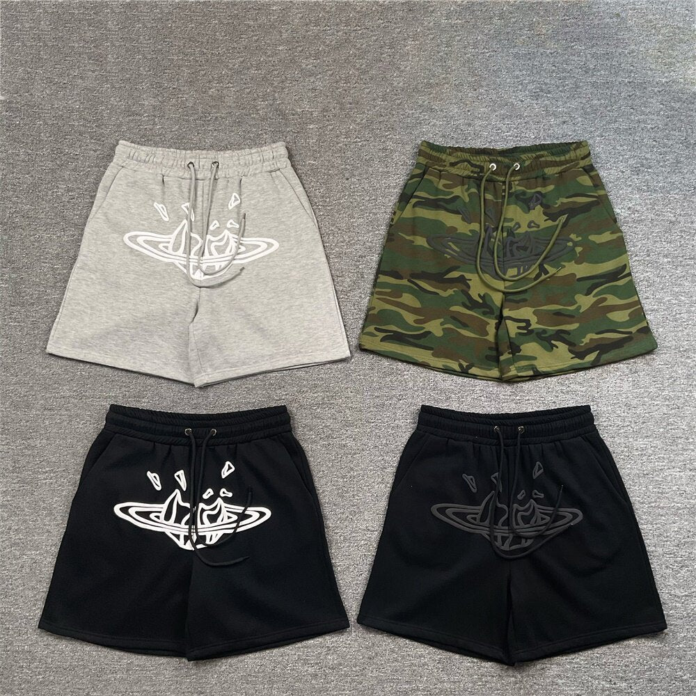 Broken Planet Puff Print Fleece Sweat Shorts