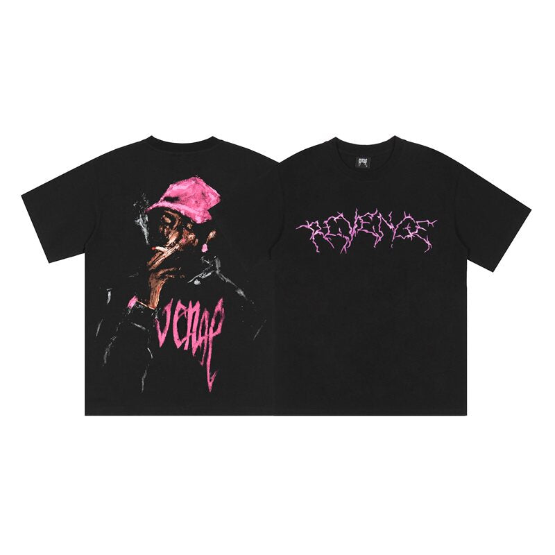 Revenge American Punk Rock Anime Oversized Tee