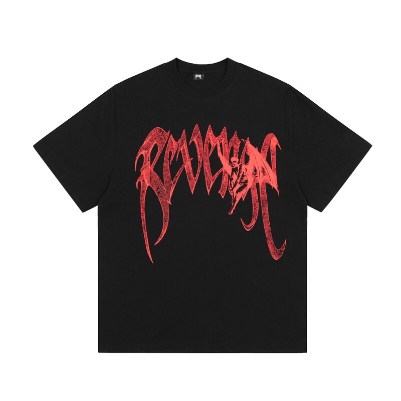 Revenge High Street Oversized Typography Cotton Tee