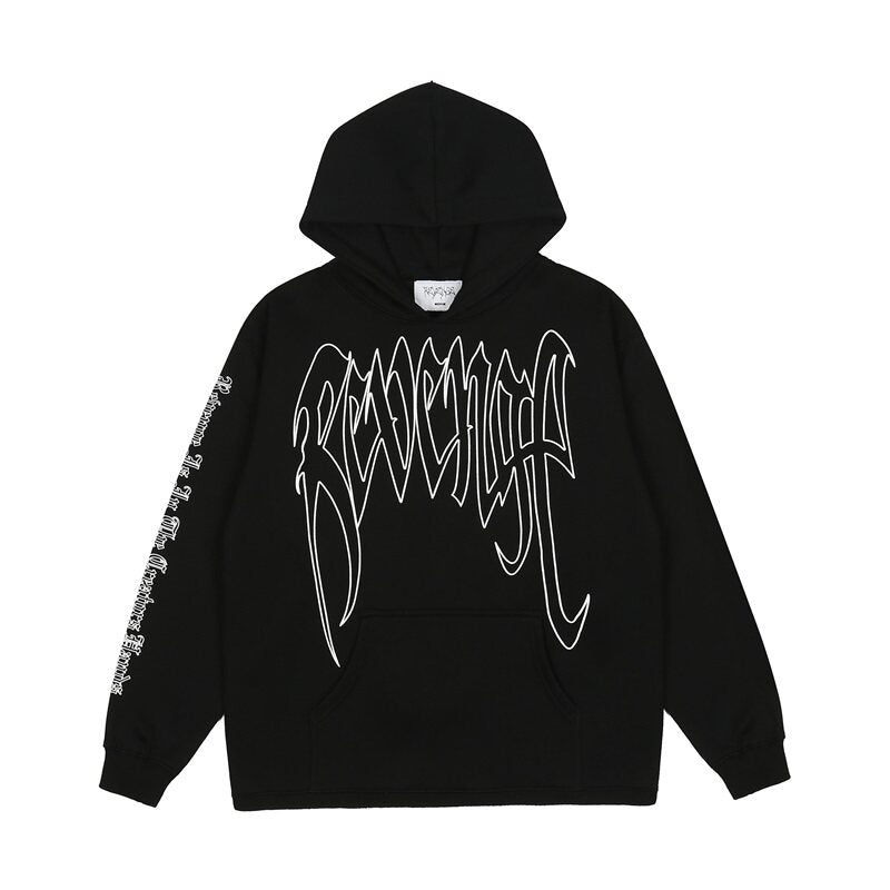 Revenge High Street Puff Print Fleece Hoodie