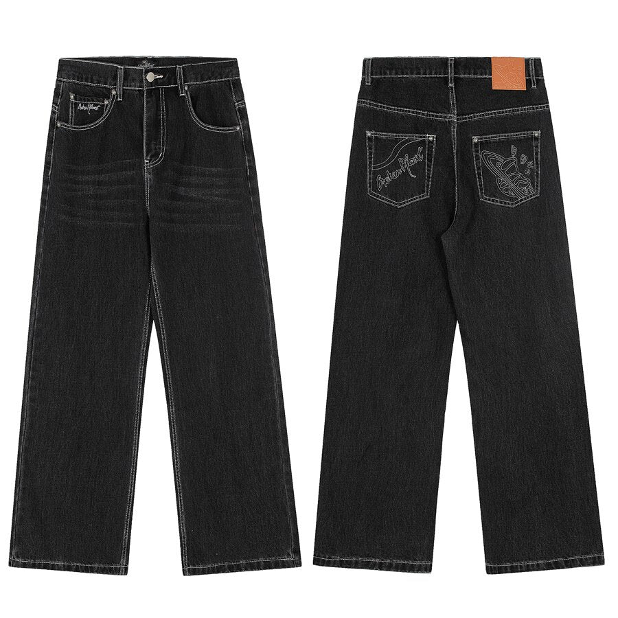 Broken Planet Retro Washed Loose Straight Jeans