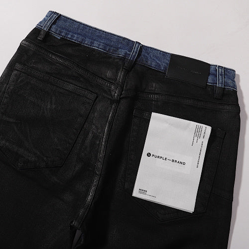 Purple Brand Men Two Tone Black Flare Jeans