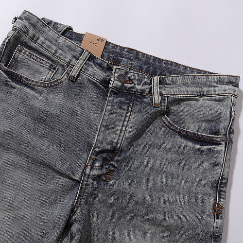 Ksubi Men Knee Distressed Slim Denim Jeans