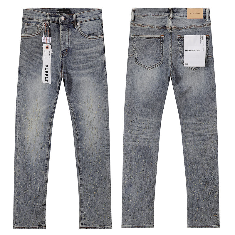 Purple Brand Men Slim Fit Textured Denim Jeans