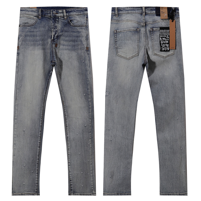 Ksubi Light Mud Wash Faded Slim Denim Jeans