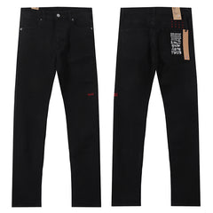 Ksubi Men Jet Black Slim Straight Jeans
