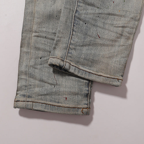 Purple Brand Men Mud Wash Distressed Denim Jeans