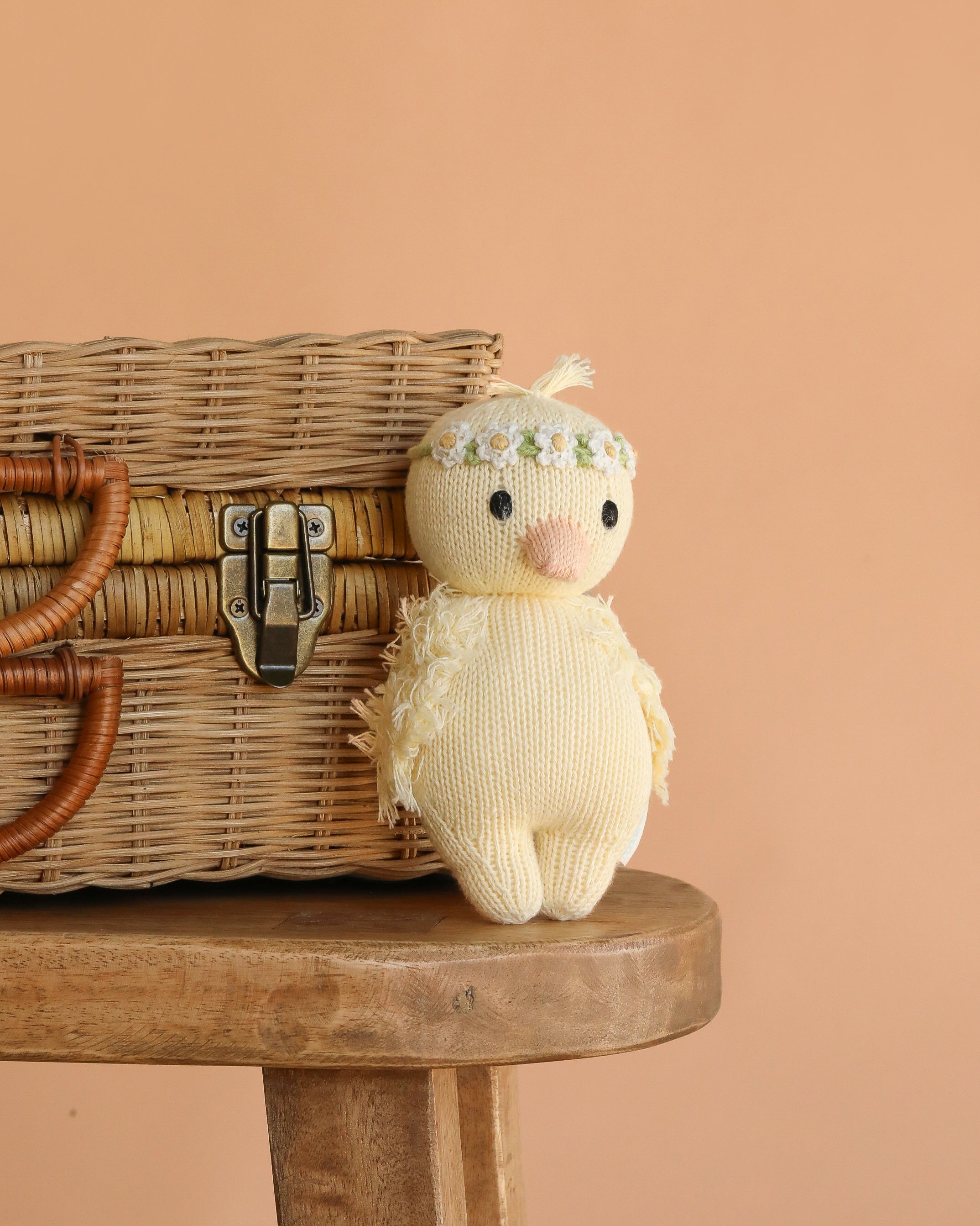 Cuddle + Kind Baby Duckling (Ivory Floral Crown)