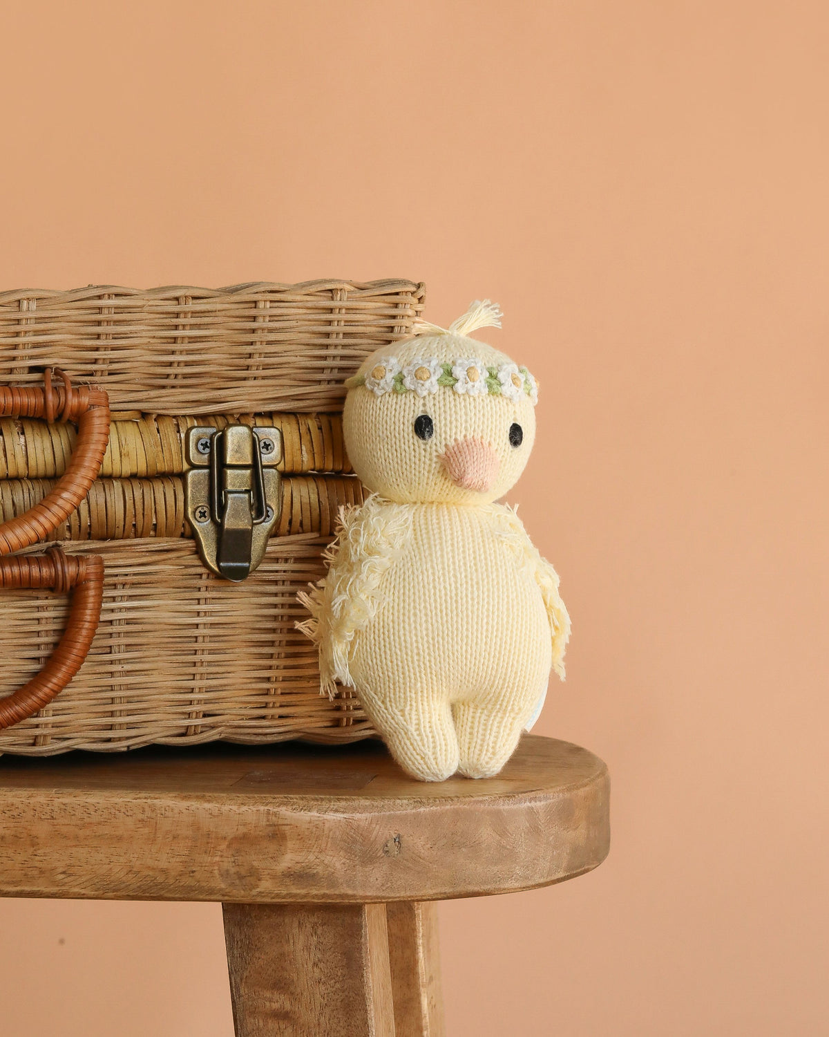 Cuddle + Kind Baby Duckling (Ivory Floral Crown)