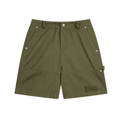 Rhude Hip-hop trend fashion wash denim cargo shorts
