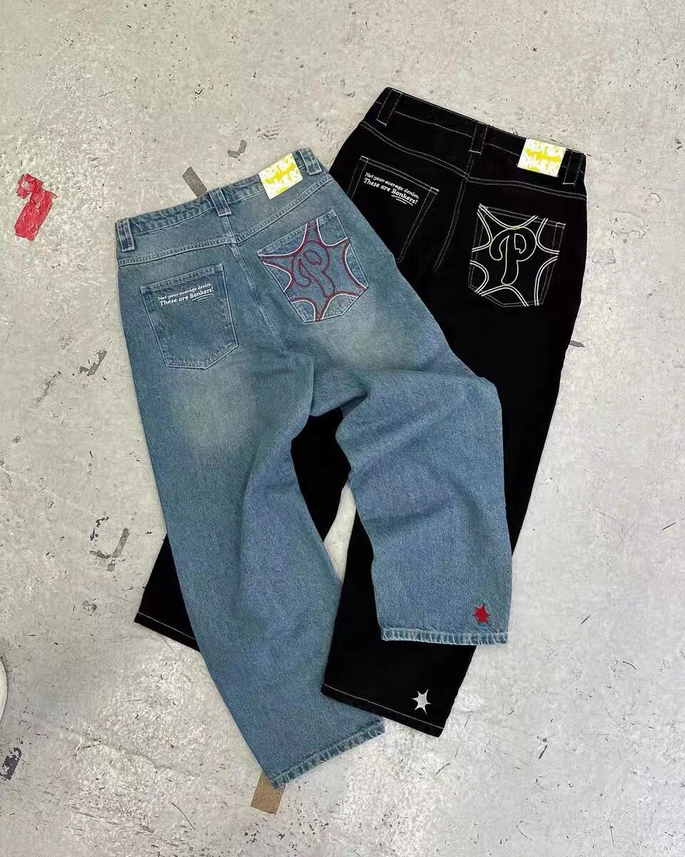 Y2k Jeans Hip Hop Harajuku Goth Baggy Denim Pants