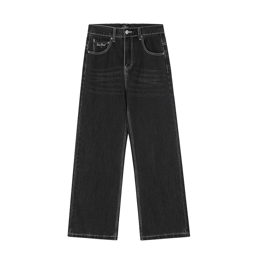 Broken Planet Retro Washed Loose Straight Jeans