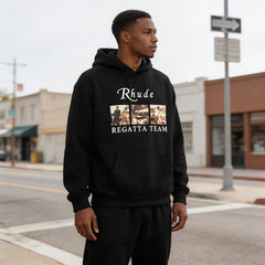 RHUDE American Vintage Nautical Graphic Fleece Lined Hoodie