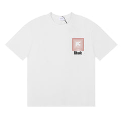 RHUDE Summer Maze Graphic Printed Oversized Cotton Tee