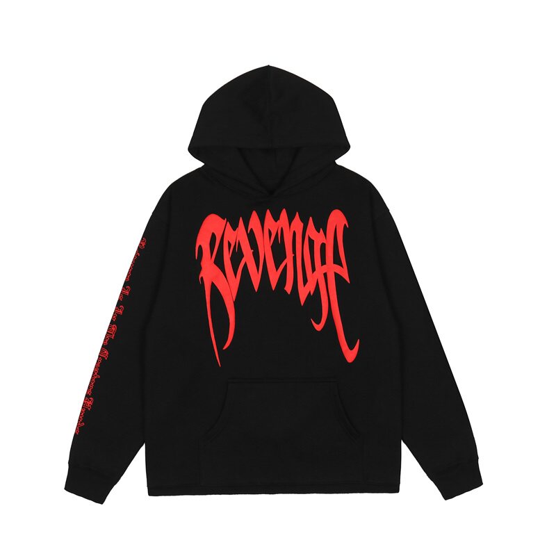 Revenge High Street Puff Print Fleece Hoodie