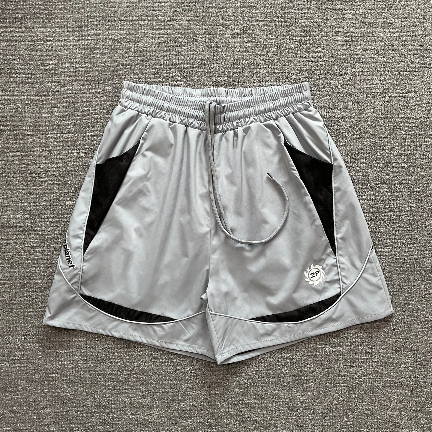 Broken Planet Geometric Spliced Quick Dry Shorts