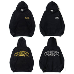 Corteiz logo print loose-fitting fleece pullover shirt
