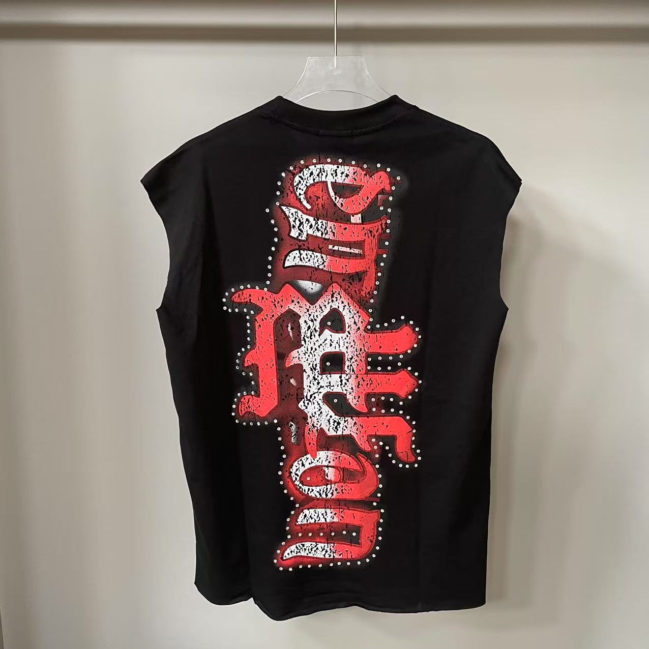 Mixed Emotion Graphic Sleeveless Streetwear Vest