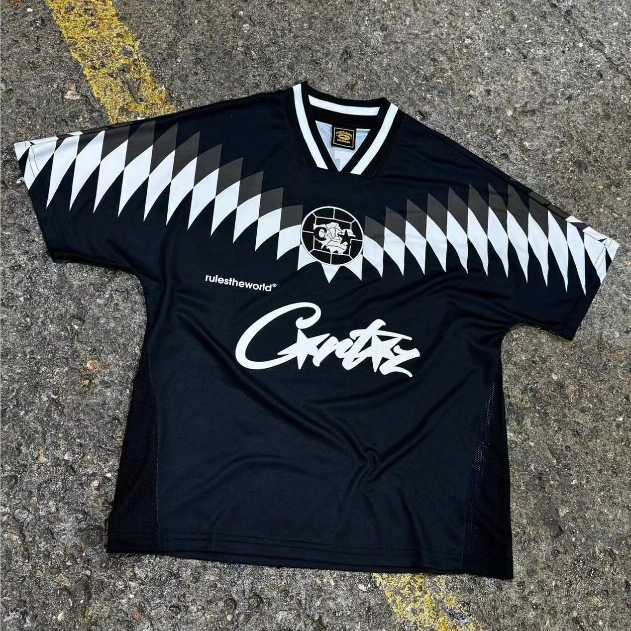 Corteiz Devil Island Club Club Color-Contrast T-Shirt