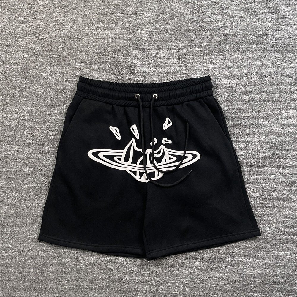 Broken Planet Puff Print Fleece Sweat Shorts