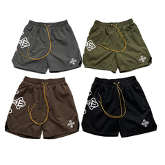Rhude Hip-hop brand letter-print short