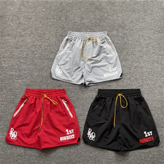 Rhude x Pirelli collaboration summer casual shorts