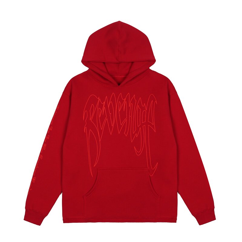 Revenge High Street Puff Print Fleece Hoodie