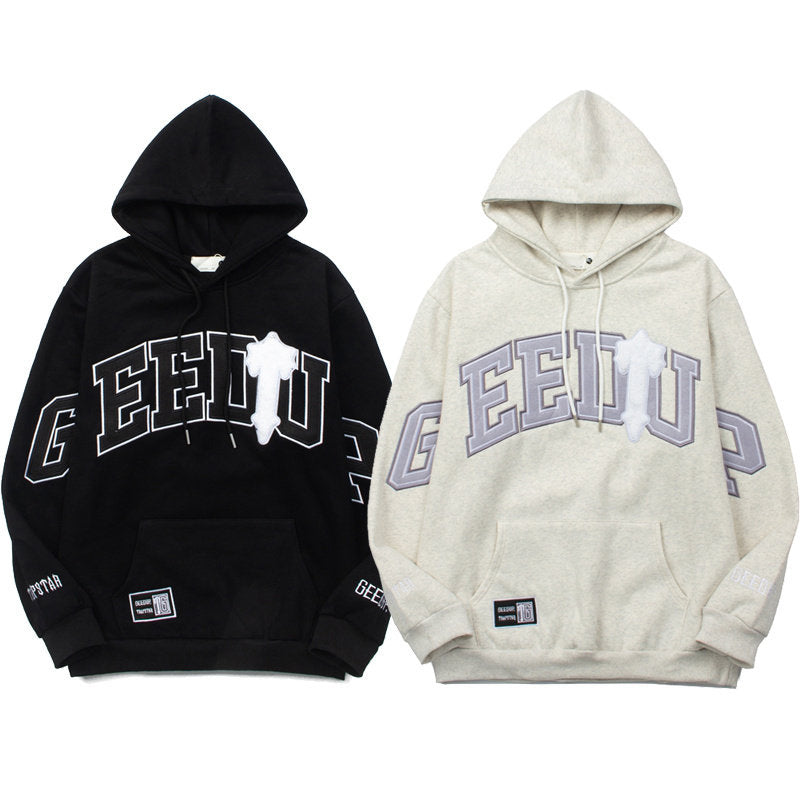 Trapstar Heavy Industry Embroidered Loose Fleece Hooded Shirt