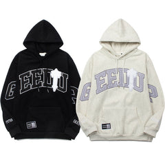 Trapstar Heavy Industry Embroidered Loose Fleece Hooded Shirt