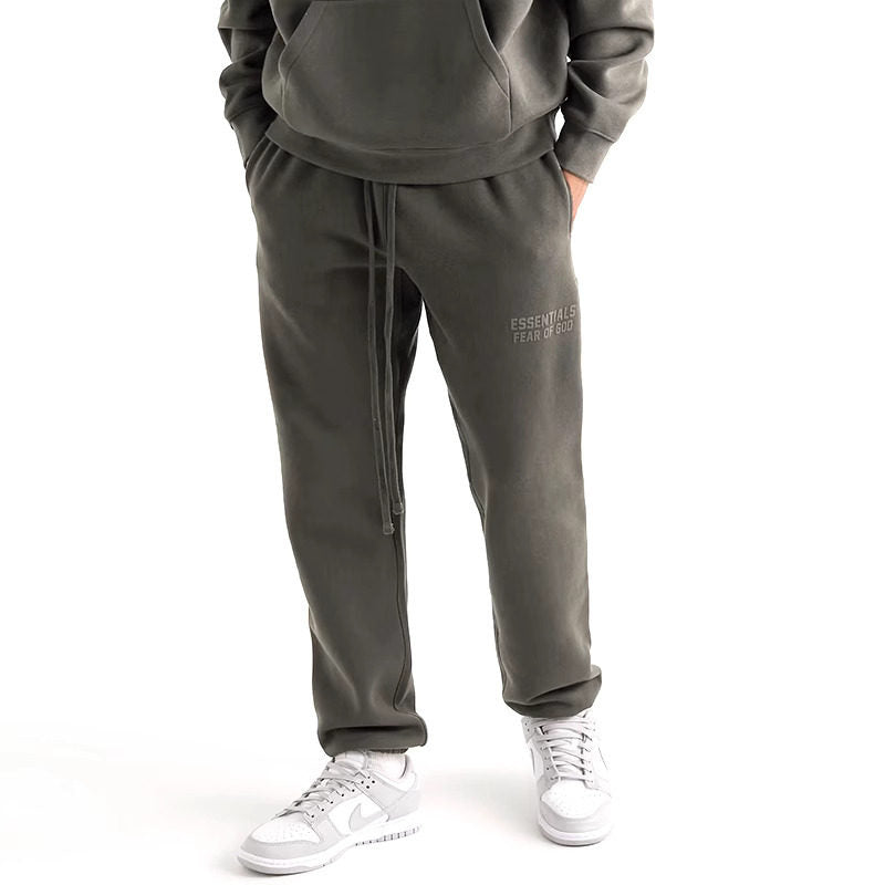 Essentials Printed Loose-Fitting Sporty Casual Cuffed Pants
