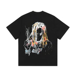 Revenge Lil Durk Sketch Portrait Oversized Tee