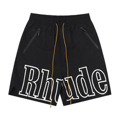 Rhude classic letter print shorts