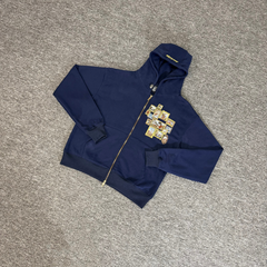 Derschutze Embroidered Loose-Fitting Hooded Shirt