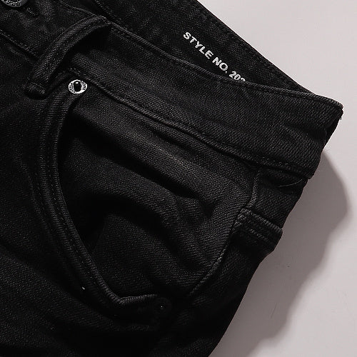 Purple Brand Men Black Ripped Denim Jeans