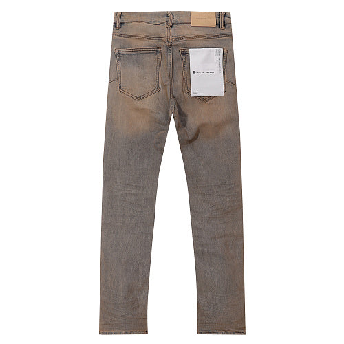 Purple Brand Men Mud Wash Ripped Denim Jeans