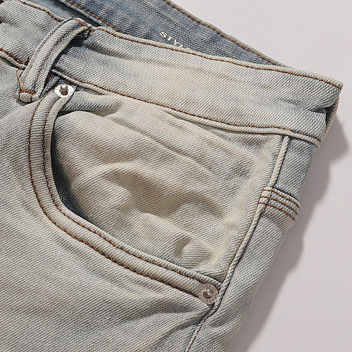 Purple Brand Men Slim Dirt Tint Denim Jeans