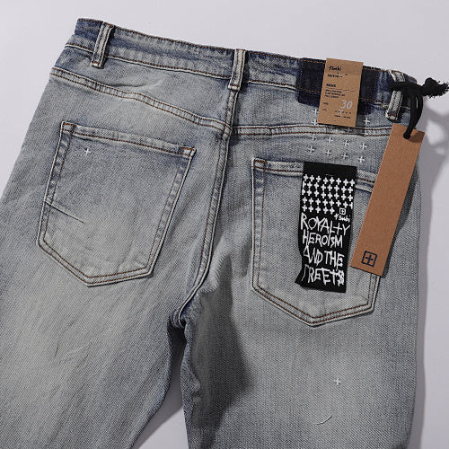 Ksubi Light Mud Wash Faded Slim Denim Jeans