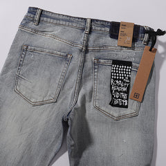 Ksubi Light Mud Wash Faded Slim Denim Jeans