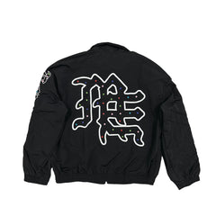 MIXED EMOTION Rhinestone Embroidered Bomber Jacket