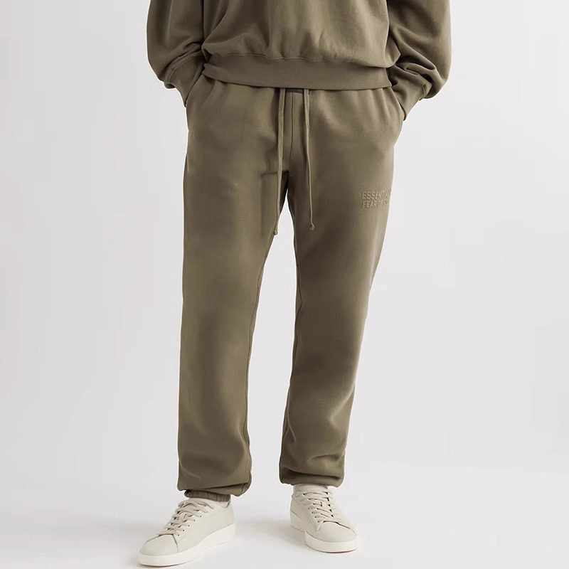 Essentials Printed Loose-Fitting Sporty Casual Cuffed Pants