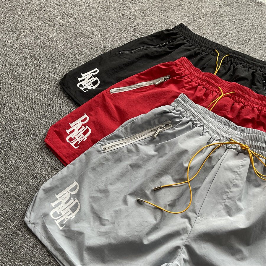 Rhude x Pirelli collaboration summer casual shorts