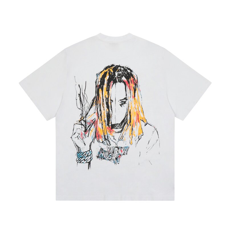 Revenge Lil Durk Sketch Portrait Oversized Tee