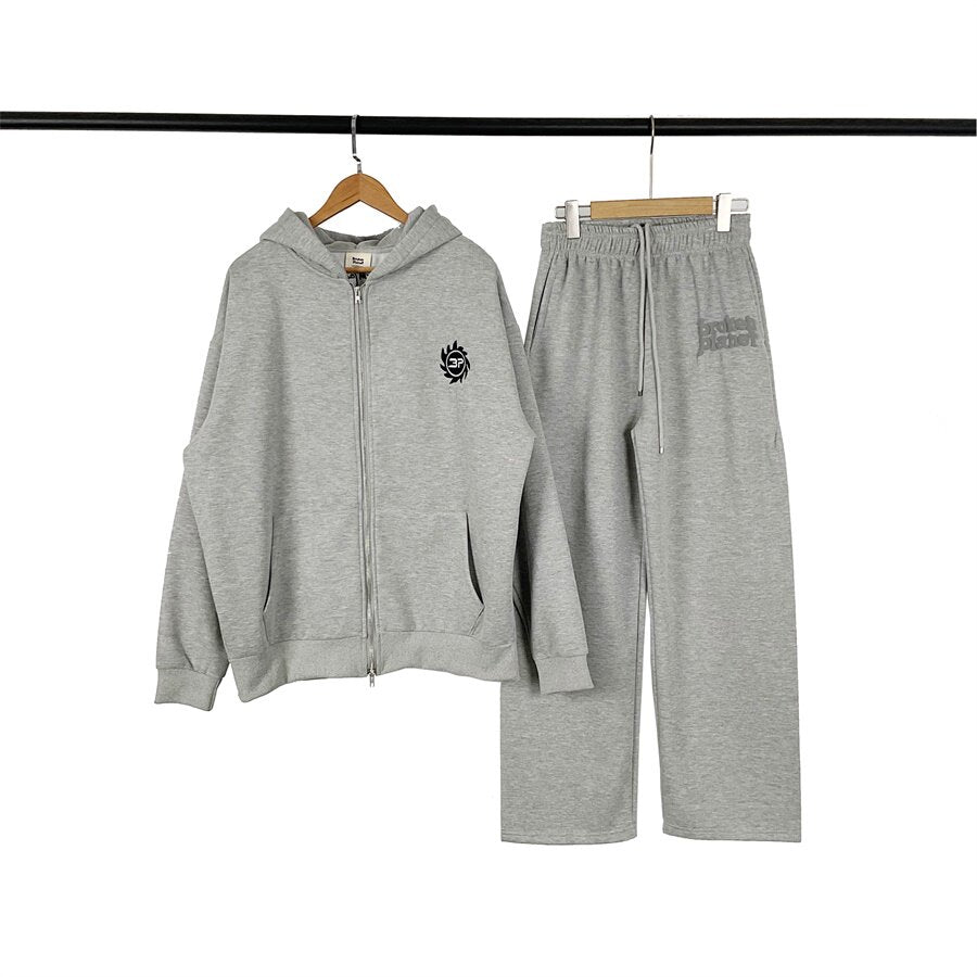 Broken Planet Fleece Puff Print Logo Tracksuit Set