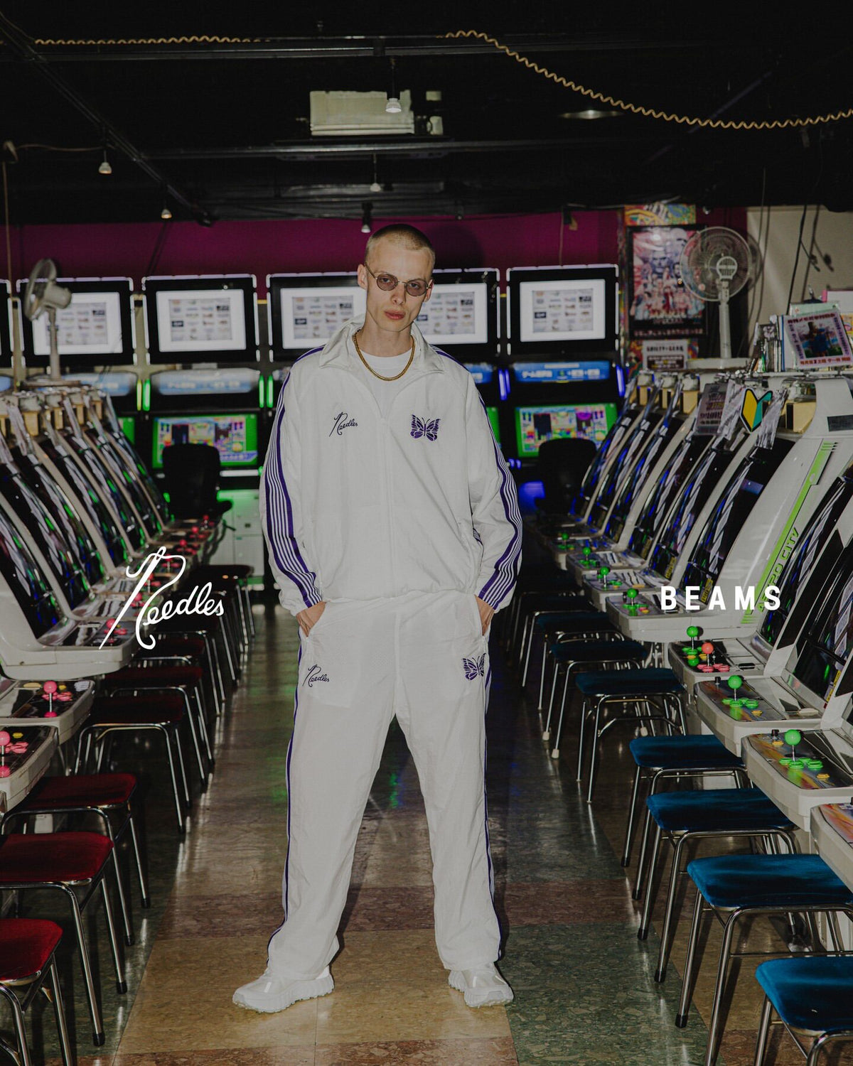 Needles Butterfly Embroidery Sportswear Set