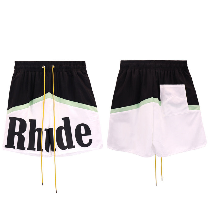 RHUDE Color Block Basketball Quick Dry Summer Shorts