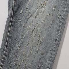 Purple Brand Men Slim Fit Textured Denim Jeans