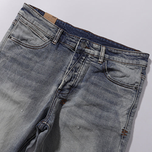 Ksubi Light Mud Wash Faded Slim Denim Jeans