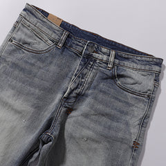Ksubi Light Mud Wash Faded Slim Denim Jeans