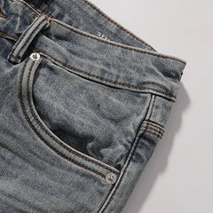 Purple Brand Men Slim Fit Textured Denim Jeans