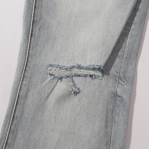 Purple Brand Men Flare Leg Denim Streetwear Jeans